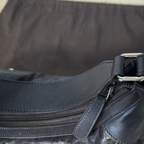 Authentic Gucci dark chocolate horsebit leather hobo and wallet set - Picture 9 of 13